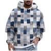 Fashion Print Loose Men's And Women's Long Sleeve Hooded Sweater
