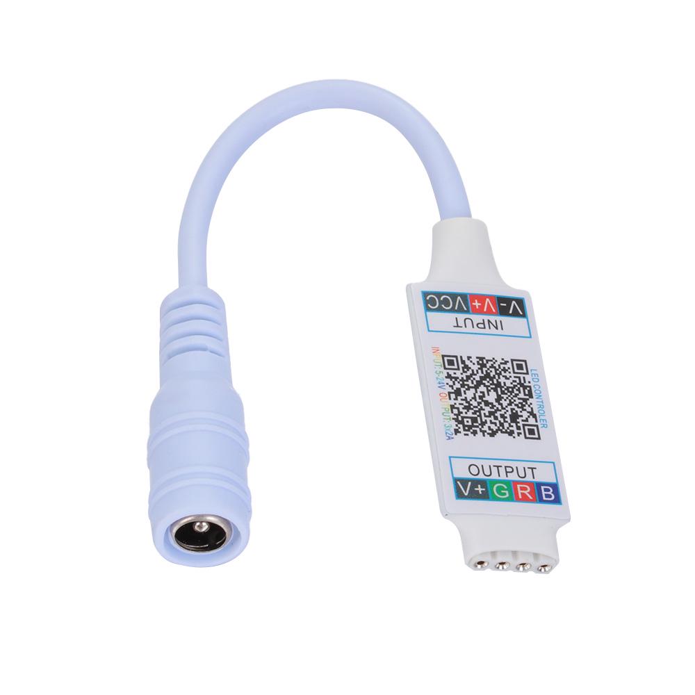 New Useful Mini Wireless Bluetooth RGB Controller Female Plug to 4Pin Connector LED Light Strip Bluetooth Adapter For 5050 3528