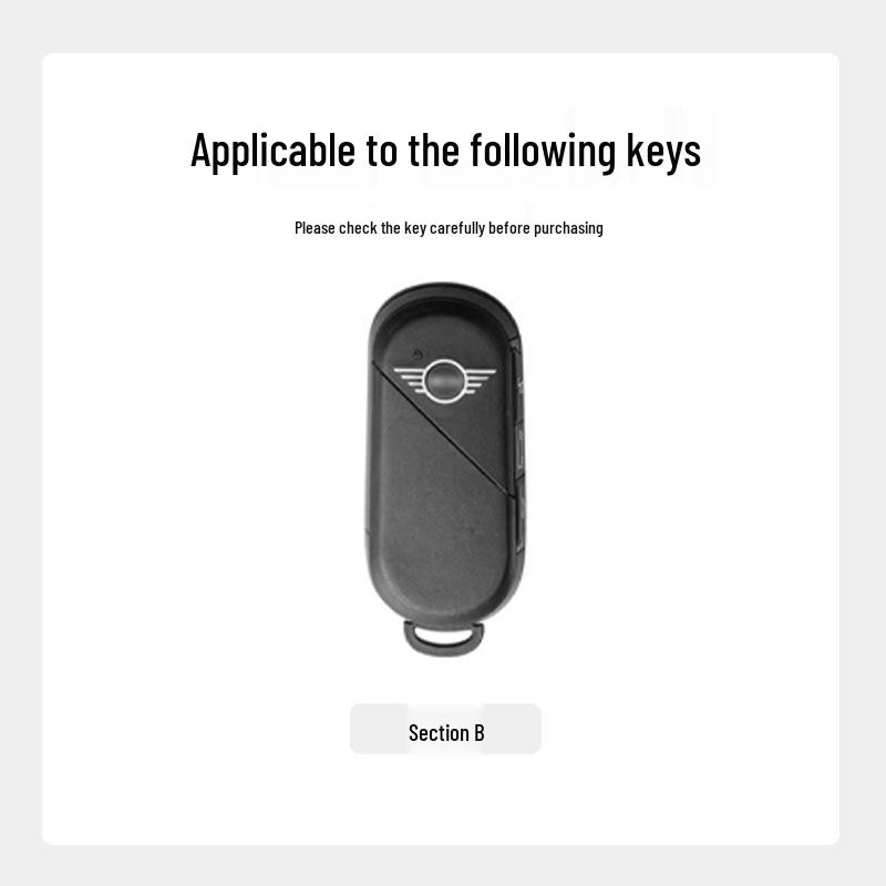 Совместимый чехол для ключа BMW Mini: Подходит для 25 моделей, Корпус Countryman на новой энергии, Электрическая пряжка Cooper.