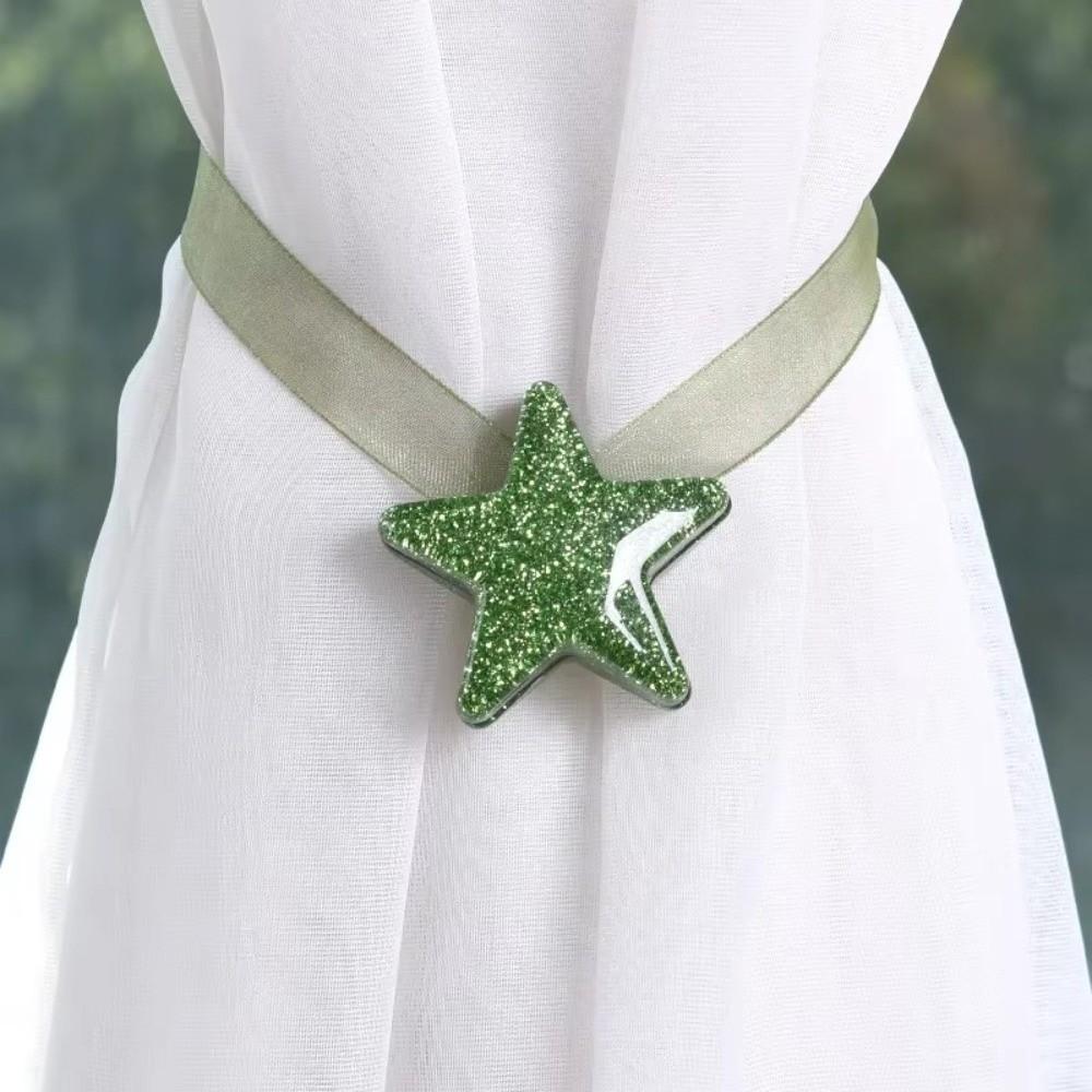 Star Shaped Curtain Buckles ABS Curtain Holdback Nordic Magnetic Curtain Tie  Home Decor