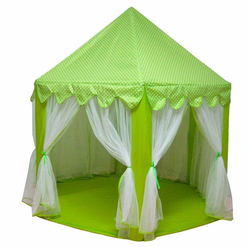 Large Princess Castle Children Indoor Play Tent Portable Tulle Garden Folding Play Tent Playhouse