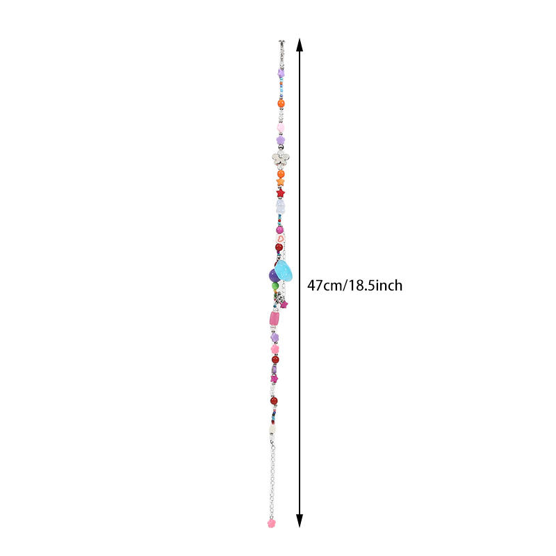 Богемные Винтажные Женские Красочные Ожерелья-Чокеры со Звездами из Бисера, Милые Эстетичные Массивные Ожерелья, Ювелирный Подарок