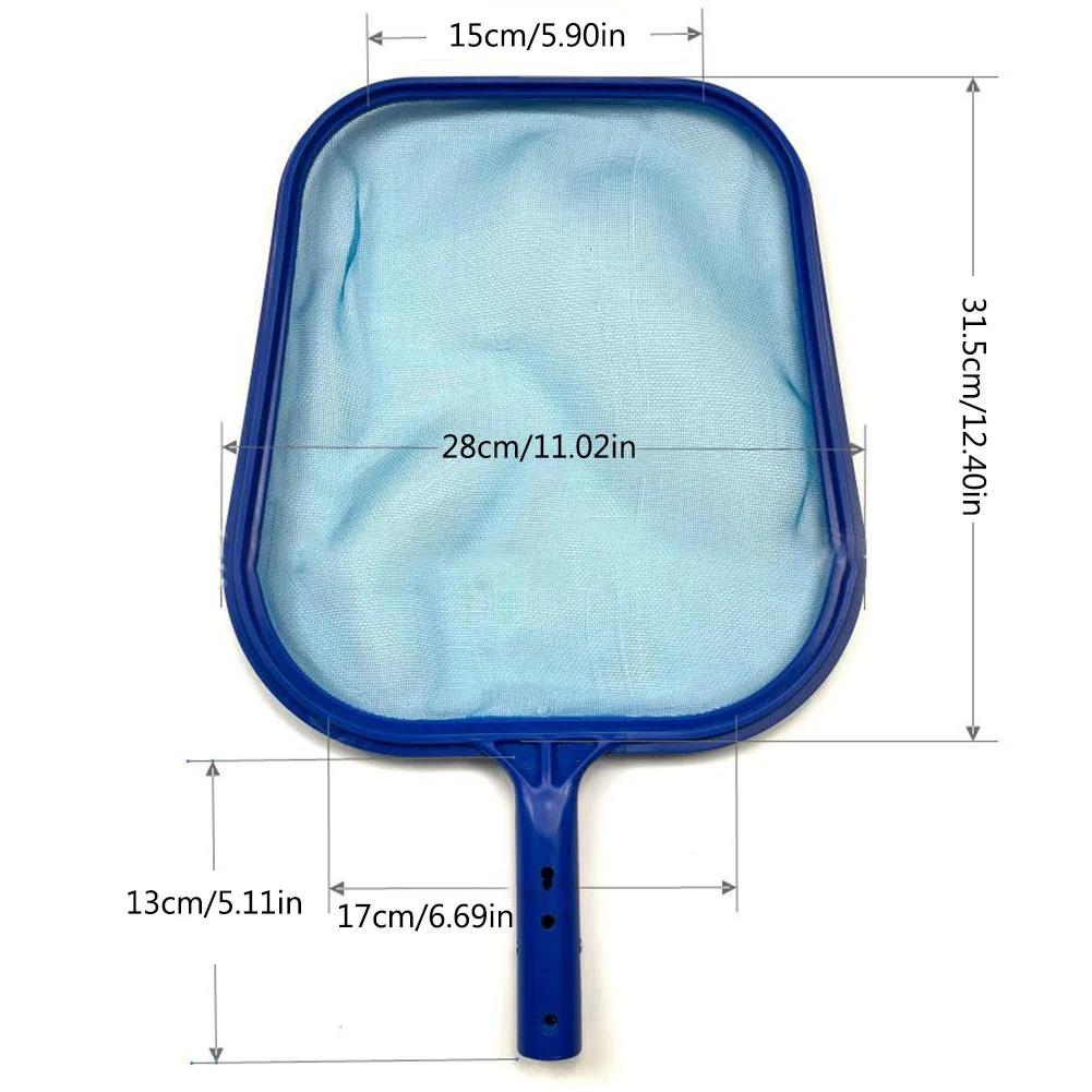 Professional Leaf Rake Deep Bag Swimming Pool Skimmer Net with Telescopic Pole Removal Leaf Rake Mesh Pool Ponds Cleaning Debris