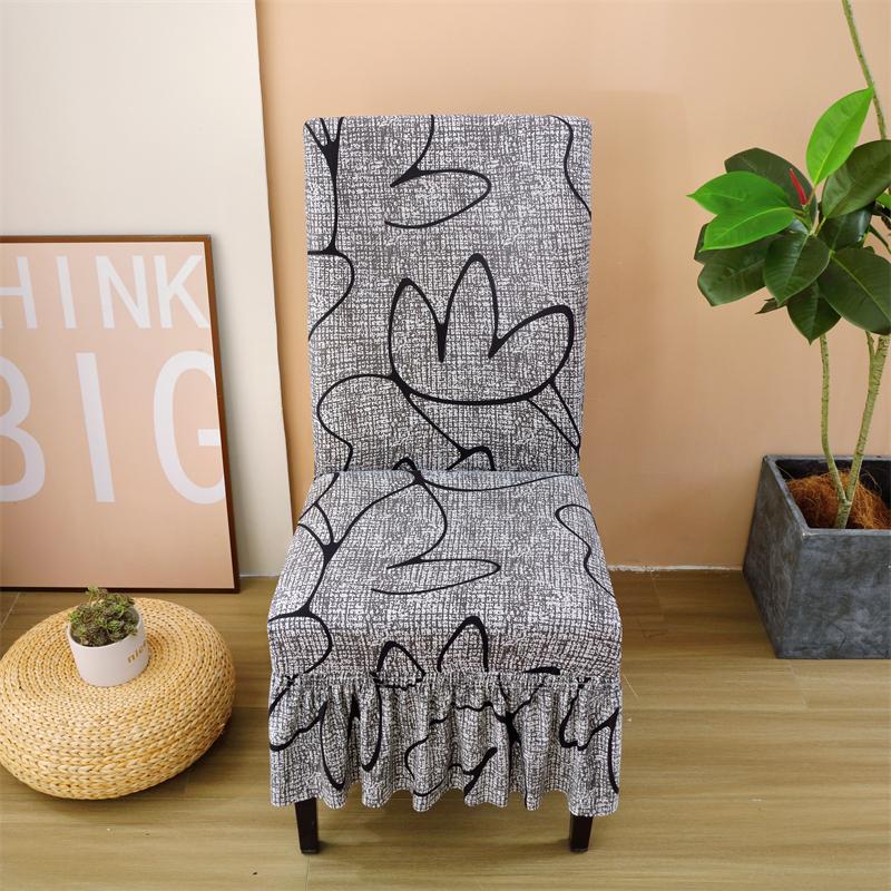 Stretch Spandex Dining Chair Cover Protectors Super Fit Banquet Chair Seat Slipcovers for El and Wedding Ceremony Chair Skirt