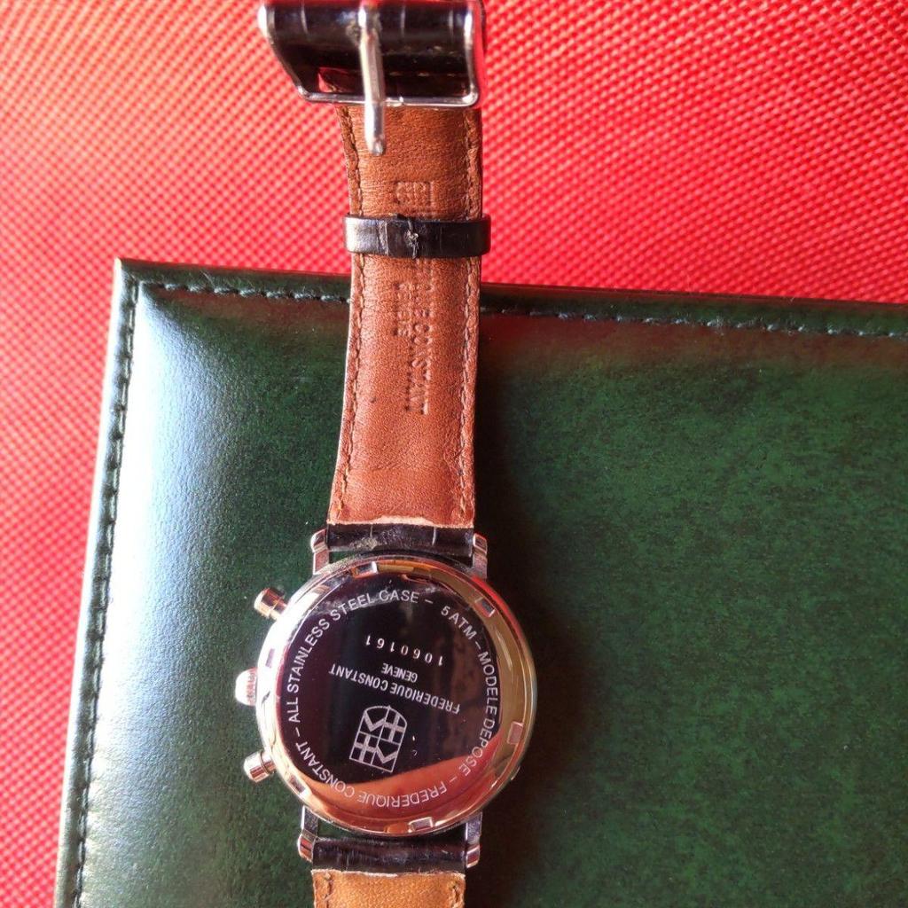 Б/у часы Frederique Constant Business Timer с фазами луны, в рабочем состоянии