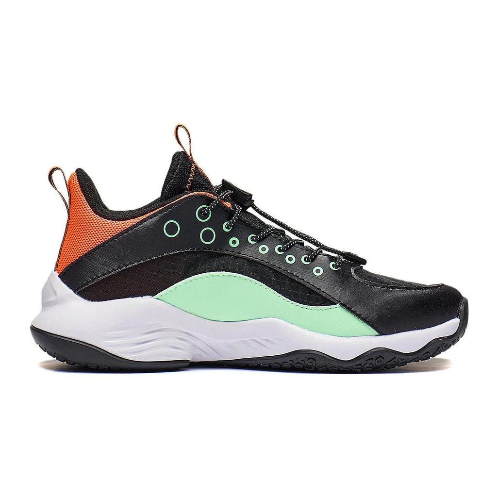 Кроссовки для баскетбола Li Ning Breathable Cool Shock Absorbing Durable Low Top Kids, детские кроссовки черного цвета YKBT064-7