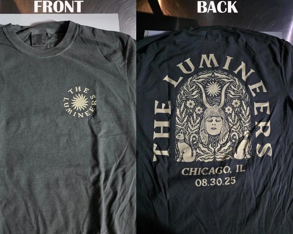 The Lumineers Concert Soldier Field Chicago Exclusive 2025 TShirt S5XL