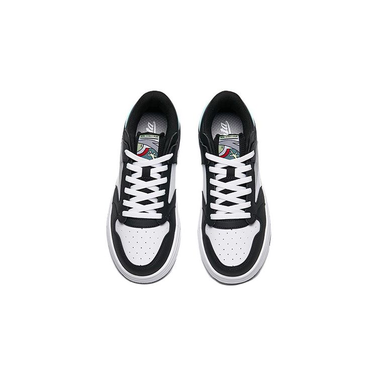 Anta Кроссовки для скейтбординга для детей, нескользящие, прочные, с низким верхом, белые, черные 312238002-3