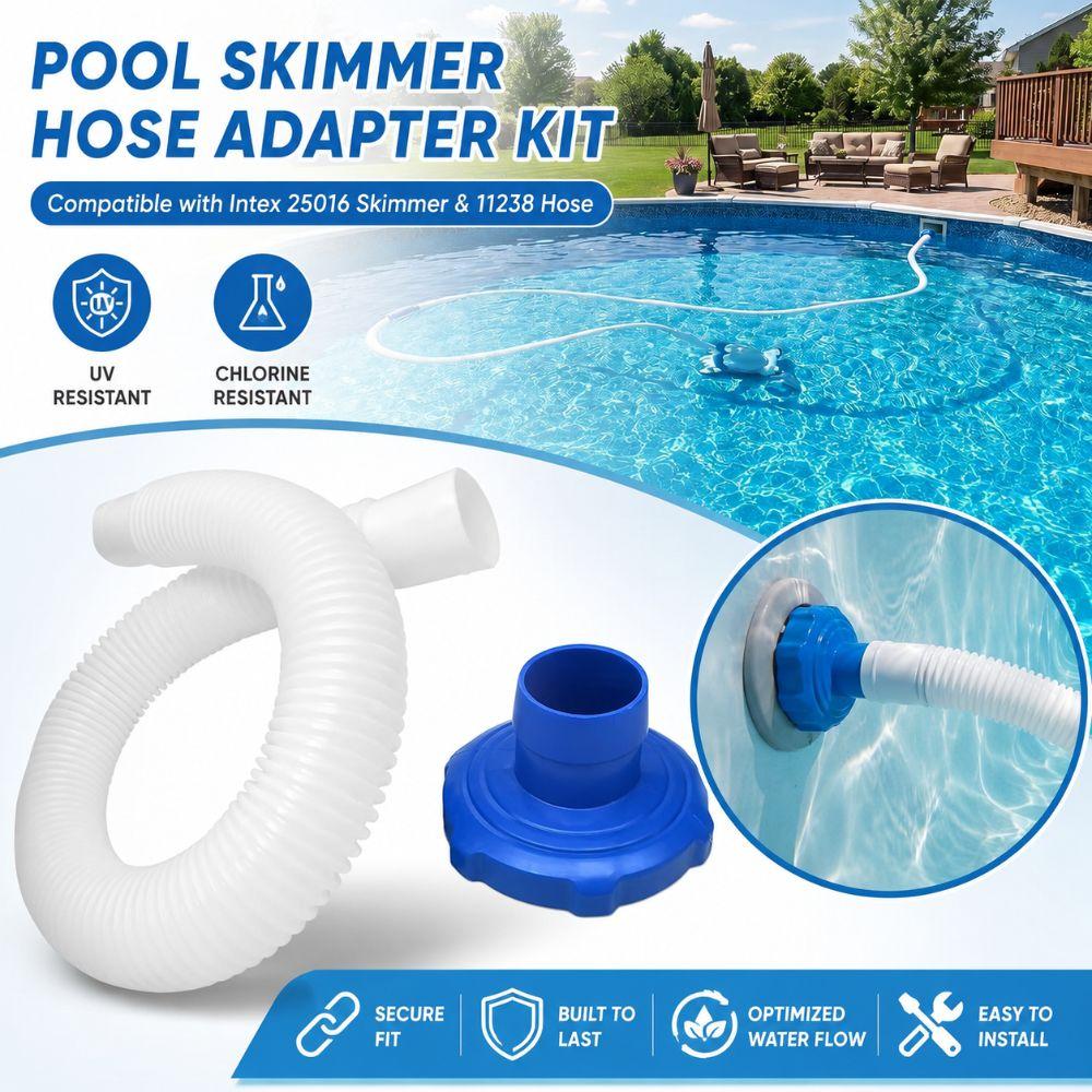 Leak-Proof Pool Skimmer Adapter Quick Connect Pool Replacement Part for Intex 25016