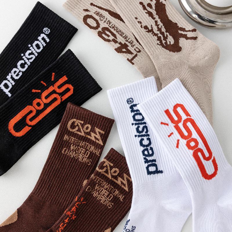 Travis Scott AJ1 Hook TS модные спортивные носки средней длины для мужчин и женщин