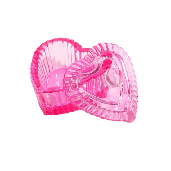 Nail Art Dappen Dish with Lid Acrylic Powder Container Holder Liquid Love Heart Square Flower Octagonal Faux Crystal Glass Cup Bowl