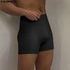Men Elastic Waist Solid Fitted Underwear Pajamas Shorts Home Wear