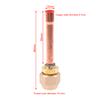 1Pc Air Conditioning Copper Pipe With Forged Brass Sae 1/4 3/8 5/8 1/2 3/4 Threaded Connector Fitting Adapter -20 To 120℃