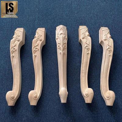 Европейский и американский стиль, резные ножки для стола и дивана из массива дерева - изысканные декоративные длинные деревянные ножки