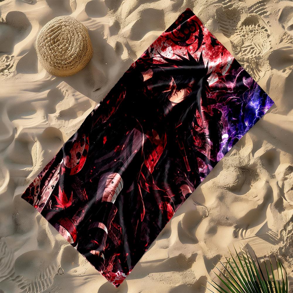 Naruto Beach Towel High Absorbency & Quick-Dry Comfortable Lightweight