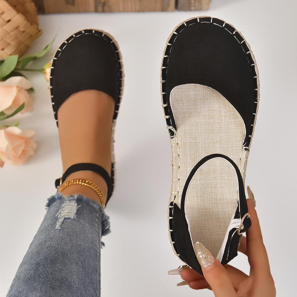 Женская обувь размера 43, эспадрильи с ремешком на щиколотке, римские сандалии, женская обувь на плоской подошве из пеньковой веревки, удобные летние женские сандалии 2022
