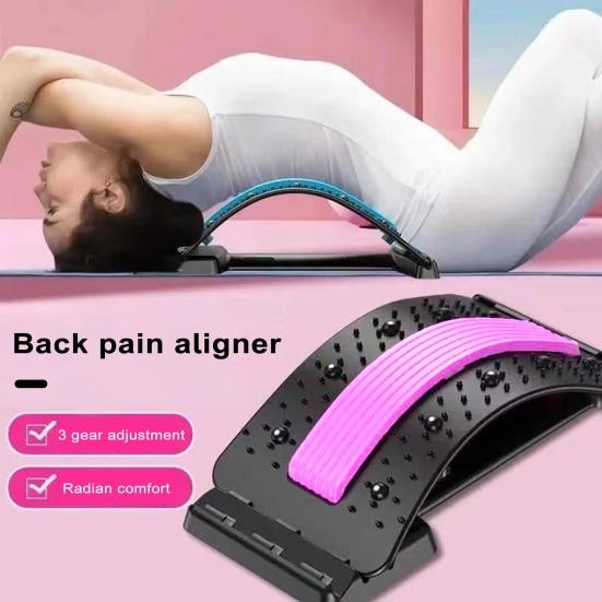 Back Stretcher Lightweight Portable Lumbar Traction Device Eco-friendly Back Pain Corrector for Pain Relief