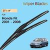 Для Honda Fit Jazz 2001 - 2008 GD3 GD1 2007 2006 2005 2004 2003 2002 Автомобильные передние щетки стеклоочистителя Щетки для лобового стекла