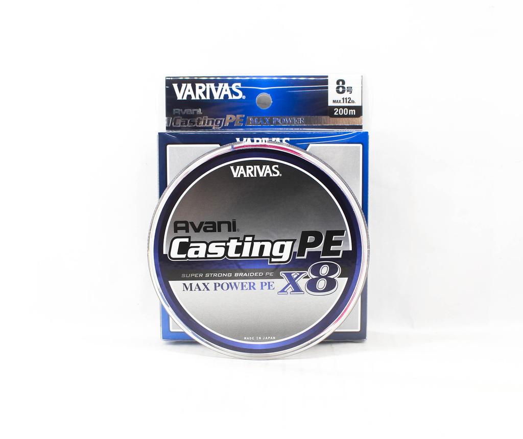 Varivas Линия PE New Avani Max Power Casting X8 200 м PE 8 112 фунтов (7693)