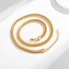 Classic 316L Stainless Steel 24K Gold Plated Link Braided Unisex Bracelet Jewelry