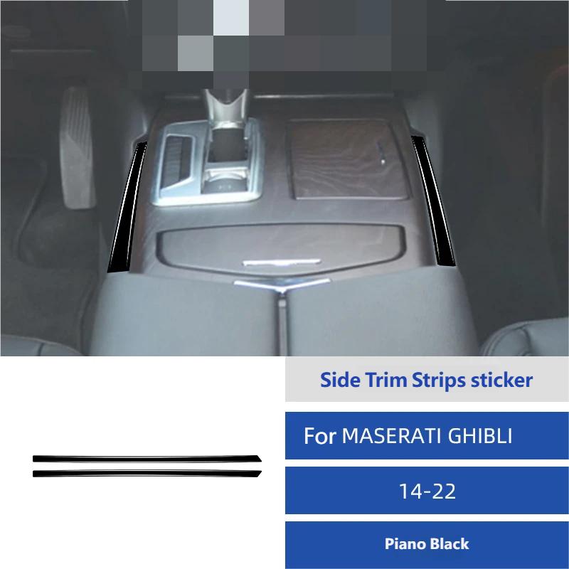 For Maserati Ghibli 2014-2022 Real Carbon Fiber Interior Kit Dashboard Console Decoration Cover Trim Stickers