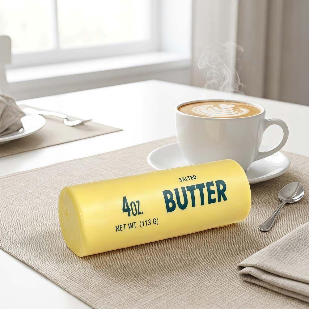 Release Hand Cylinder Butter Stick Squeezing Toy Sensory Realistic Butter Sticks Children
