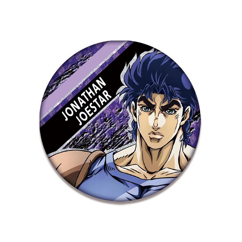 Брошь-значок JOJO Bizarre Adventure Double Flash, Высококачественная печать, Диаметр 75 мм, 58 мм, Аниме-мерч, Значок, Брошь, Коллекционный