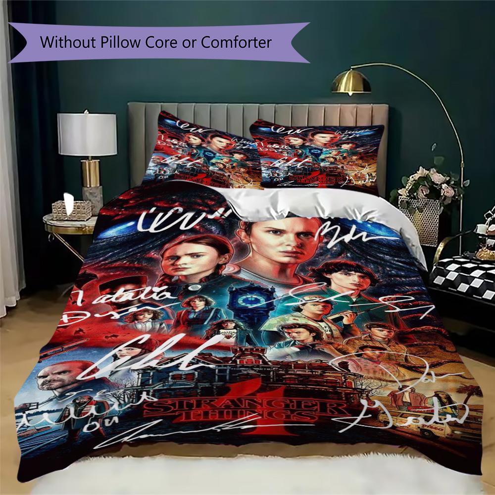 Halloween horror thriller theme Stranger Things home decor soft printed bedding set pillowcase duvet cover (without core) R10