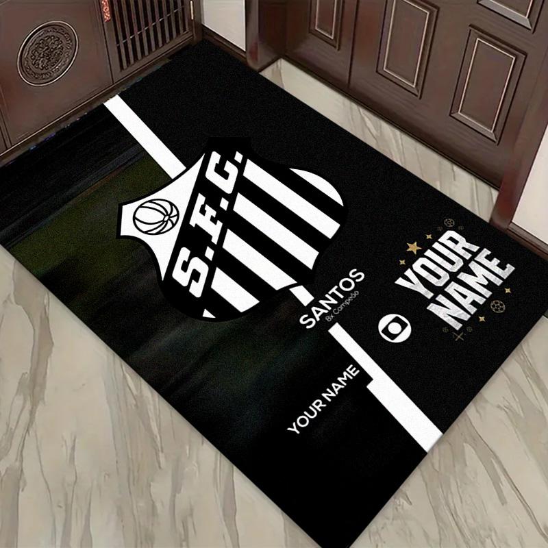 Name Custom Santos FC Art Carpet Rug for Living Room Bedroom Home Sofa Decoration,Kids play Non-slip Floor Mat