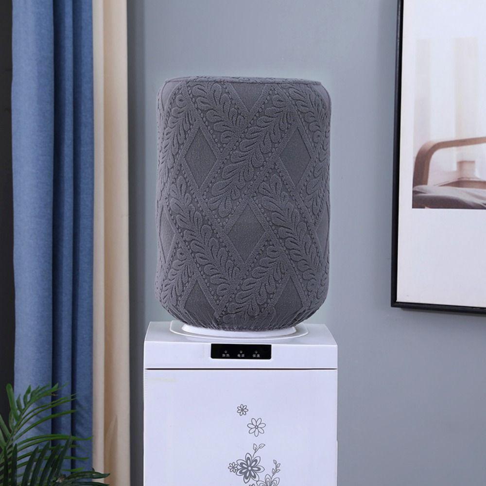 Solid Color Water Dispenser Cover Removable Barrel Dust Cover Water Cooler Cover Living Room