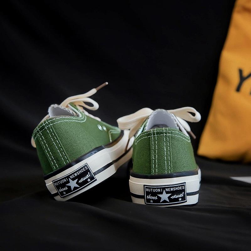 Копия низкой парусиновой обуви, женская летняя обувь Harajuku Street Shooting Retro Student Shoes Douyin Same Trendy Shoes