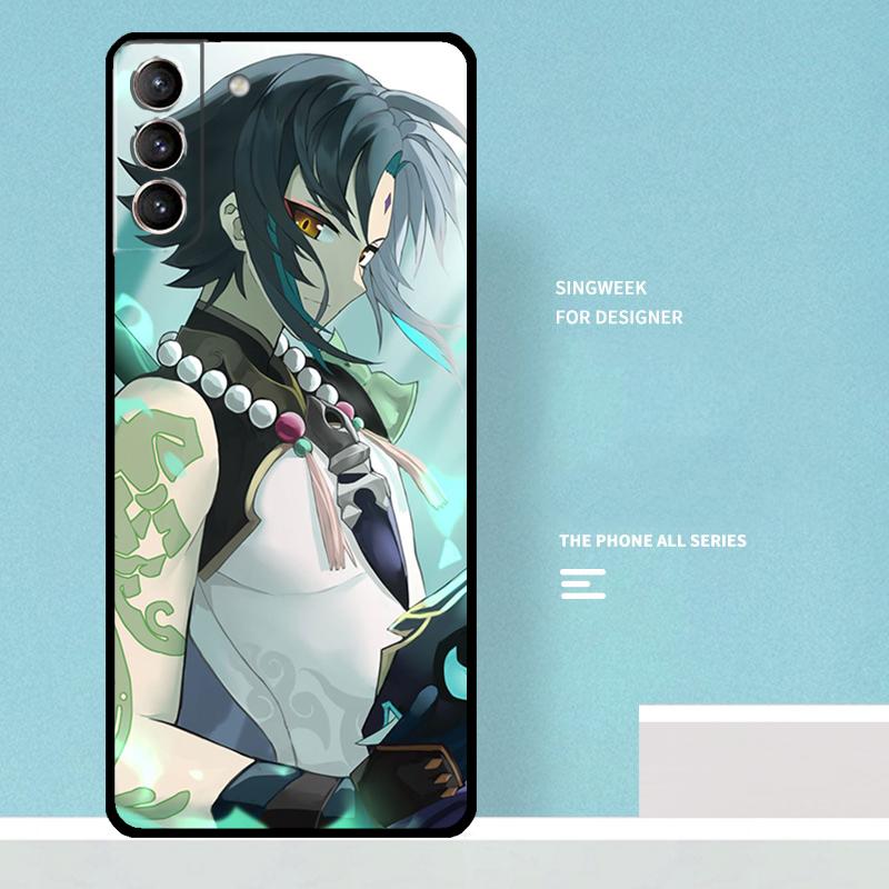 Чехол Genshin Impact Сяо для Samsung Galaxy S25 Ultra S25 FE S20 S21 S22 S23 Plus S9 S10 S24 Ultra