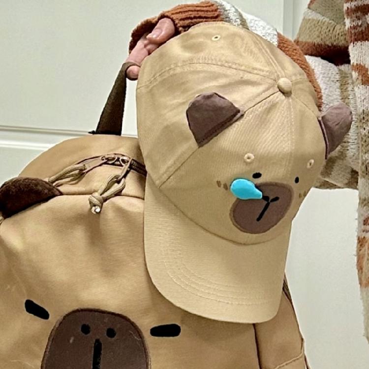 Бейсболки с ушками капибары для повседневной носки, активного отдыха, спорта, защита от солнца, женская, универсальная, для прогулок весной, для шопинга