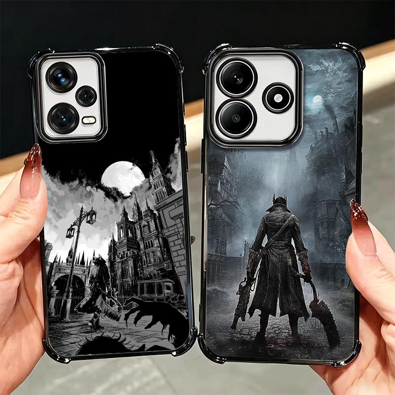 B-Bloodborne Игровой Чехол для Телефона с Покрытием для Xiaomi Redmi Note 14 15 Pro Plus 13 12 11 11S 11T 10 9S 9 5G Противоударный Чехол с Airbag