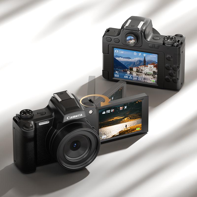 DC101 Flip Screen 4K Mirrorless Digital Camera - 68MP HD Beauty Selfie & Video Recorder