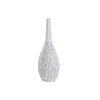 Vase - Design - Moderne - Résine Blanche - 50 Cm - Élégant Et Sophistiqué