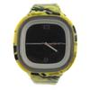 [R6981] - Montre Créateur 'Coloriage' Vert Camouflage (silicone) - 225x45 Mm