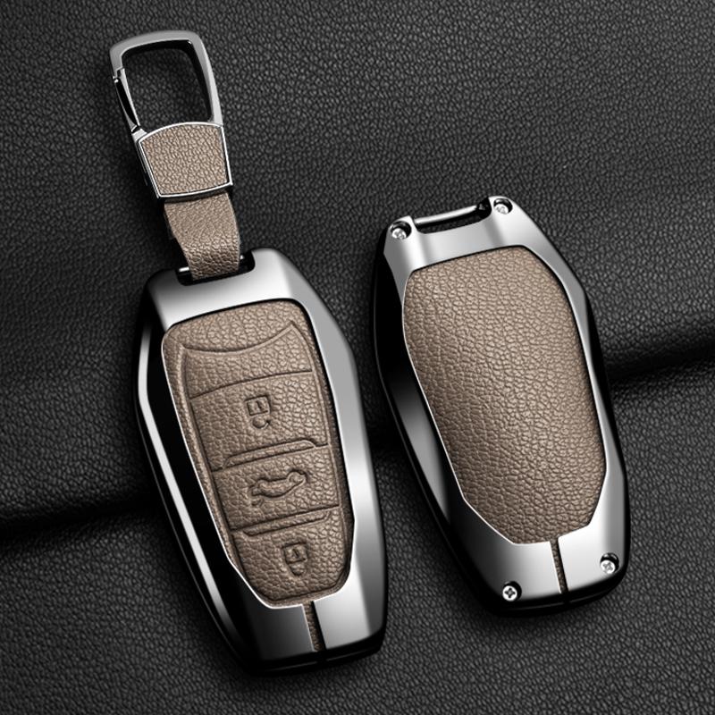 Подходит для ключей автомобиля Citroen C1 C2 C4 C6 C3-XR Picasso Grand DS3 DS5, набор брелков дистанционного управления автомобилем из цинкового сплава и кожи, защитный чехол для ключа