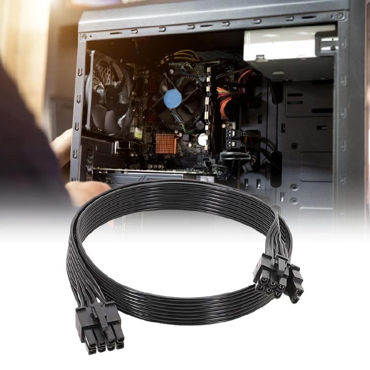 50см кабель питания видеокарты PCIE 8-контактный на 6+2 контакта для блока питания видеокарты с U-терминалами