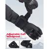 KEMIMOTO CE Motorcycle Gloves Winter Waterproof Warm Moto Guantes Touch Screen Motorbike Riding Gloves Carbon Fiber Protective