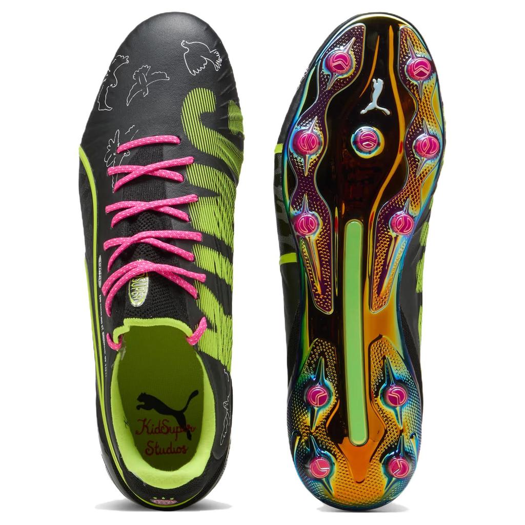 PUMA King Ultimate FG/AG 'KidSuper Black Electric Lime' Men's 108437-01