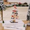 Wood Christmas Decoration Multicolor Tabletop Ornament Christmas Tree Desktop Ornament  Gift