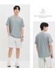Jinammonia Honeycomb Jacquard Short Sleeve Round Neck T-shirt