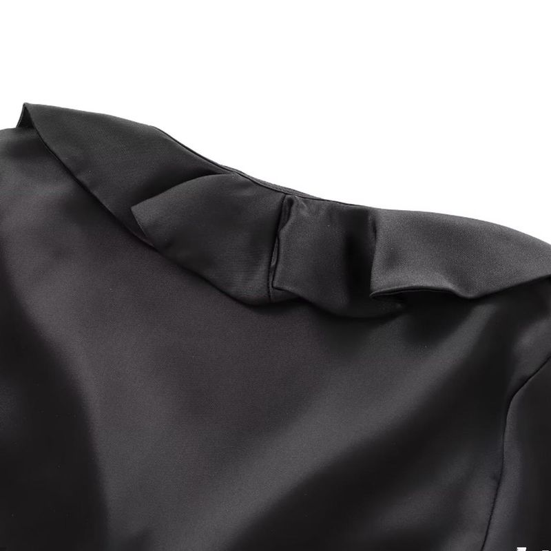 Kaslead New Arrival Women's Fashion Style Silk Satin Textured Shirt Casual Pants 3067104 3152515