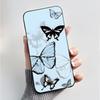 Для Nokia 106 2G 2023 / Nokia 106 4G 2023 Чехол Роскошный Модный Черный Гелевый Мягкий ТПУ Силиконовый Чехол с Рисунком Бабочки и Цветы