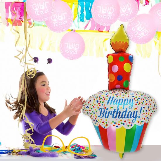 Воздушный шар для вечеринки по случаю дня рождения Сделай сам Оформление сцены Различные стили Надувной торт ко дню рождения