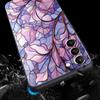 Модный Чехол Для Телефона С Цветочным Узором Для Samsung Galaxy S26 Ultra S25 Plus S24 FE S23 S22 5G S21 S20 Черный Мягкий
