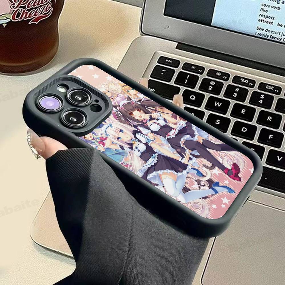 Чехол для телефона Chocola Nekopara для iPhone 17 16 15 14 13 12 11 Pro Max Plus
