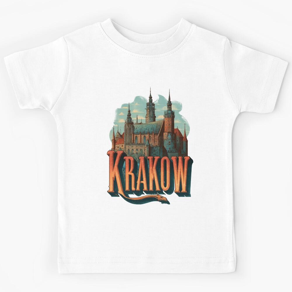 Krakow Design – Wawel Castle Illustration Kids T-Shirt