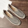 Fashion Casual Men's Shoes Breathable Linen Old Beijing Cloth Shoes Canvas Summer Leisure Flat Fisherman Driving Shoes Walking